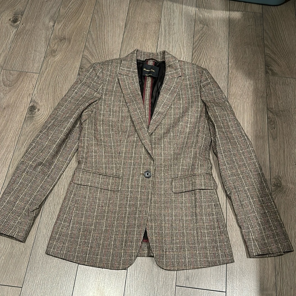 Massimo Dutti Wool blend Blazer - size 4 like new